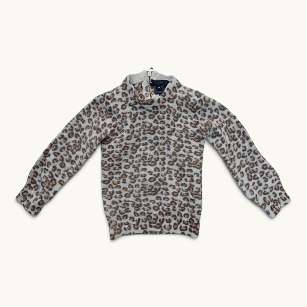 Marc by Marc Jacobs Kids Leopard Fuzzy Knit Sweater Size‎ XS
